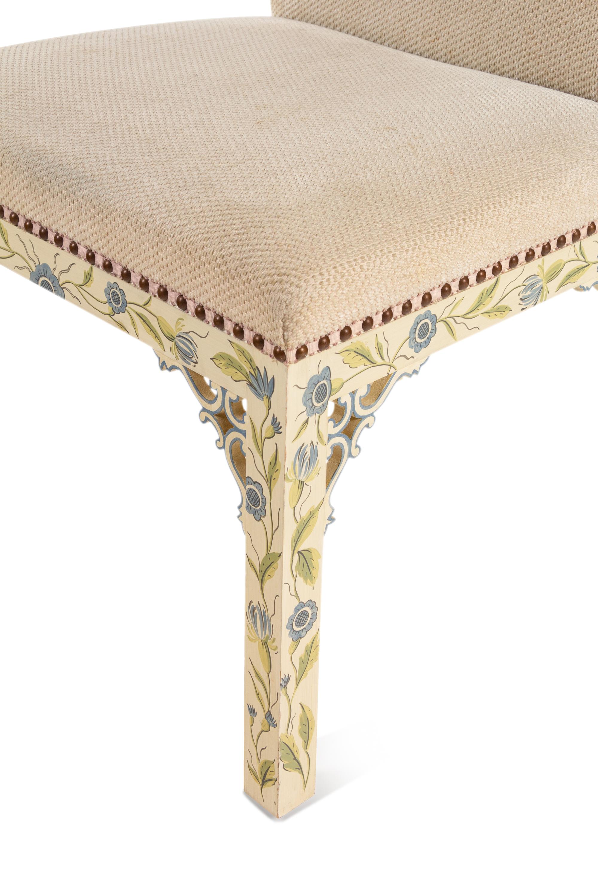 A Set of Twelve Painted Dining Chairs