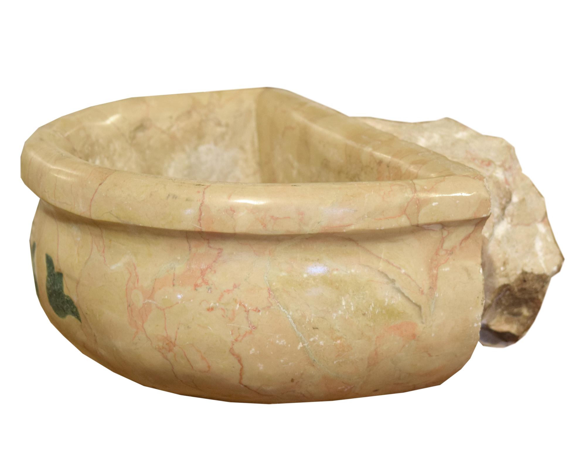 A Marble Font 9" W x 10" D x 5" H — Italian, 19th Century