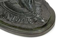 A Continental Carved Marble Figure of Dante Alighieri