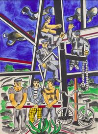 Fernand Léger (French, 1881-1955) — Les Constructeurs au Vélo , 1950