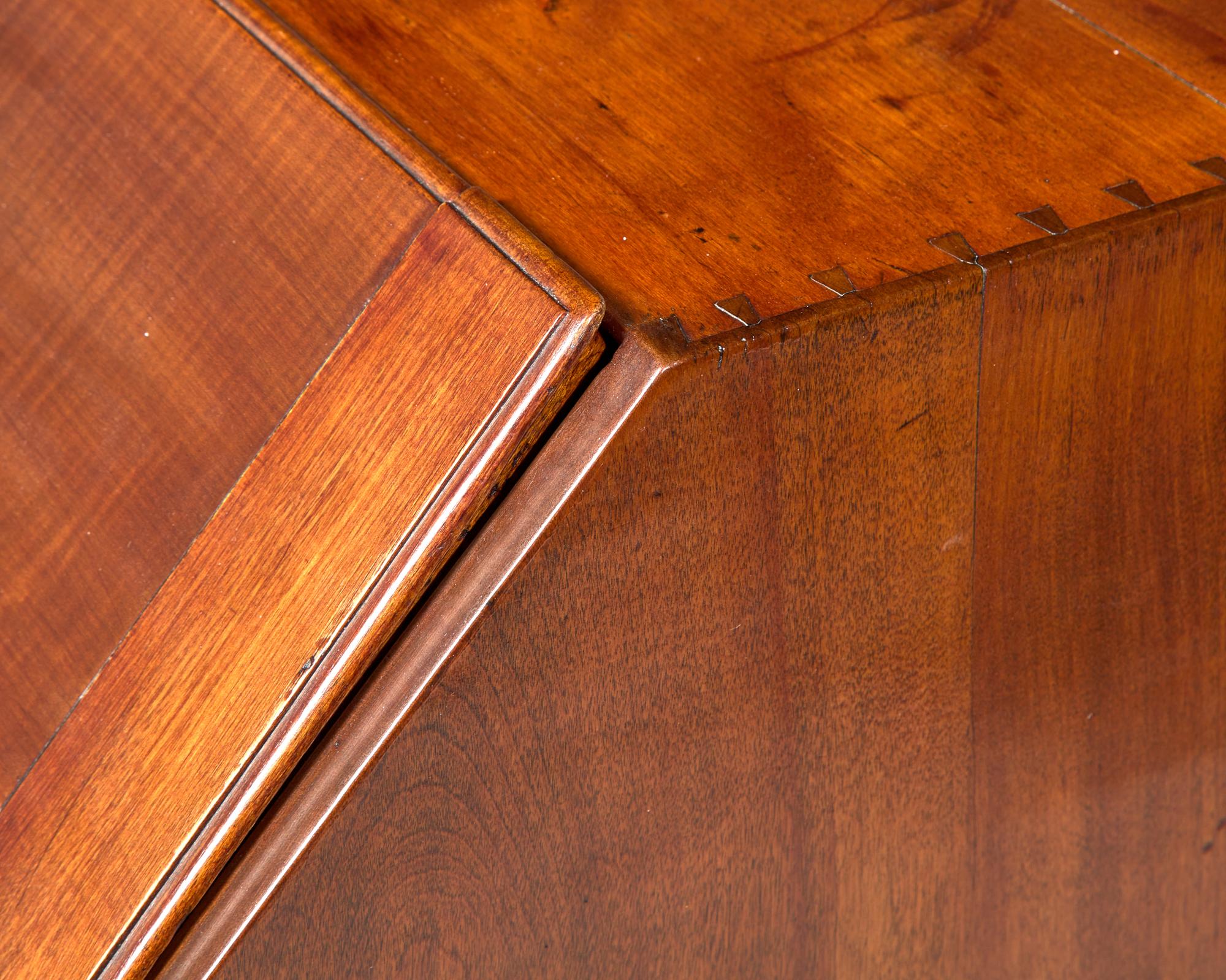 A Chippendale Tiger Maple Slant-Front Desk