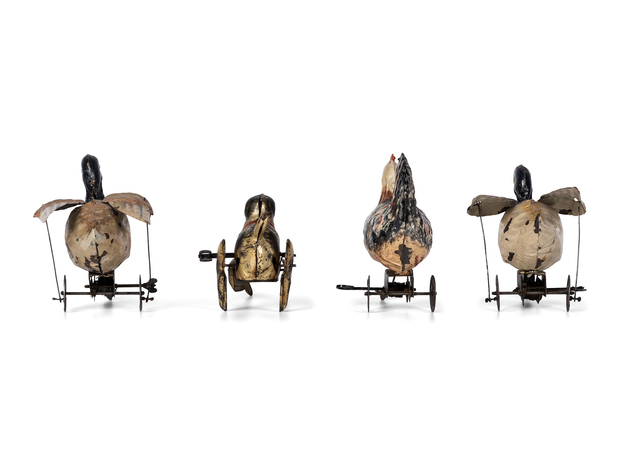 Four German Tin Windup Toys