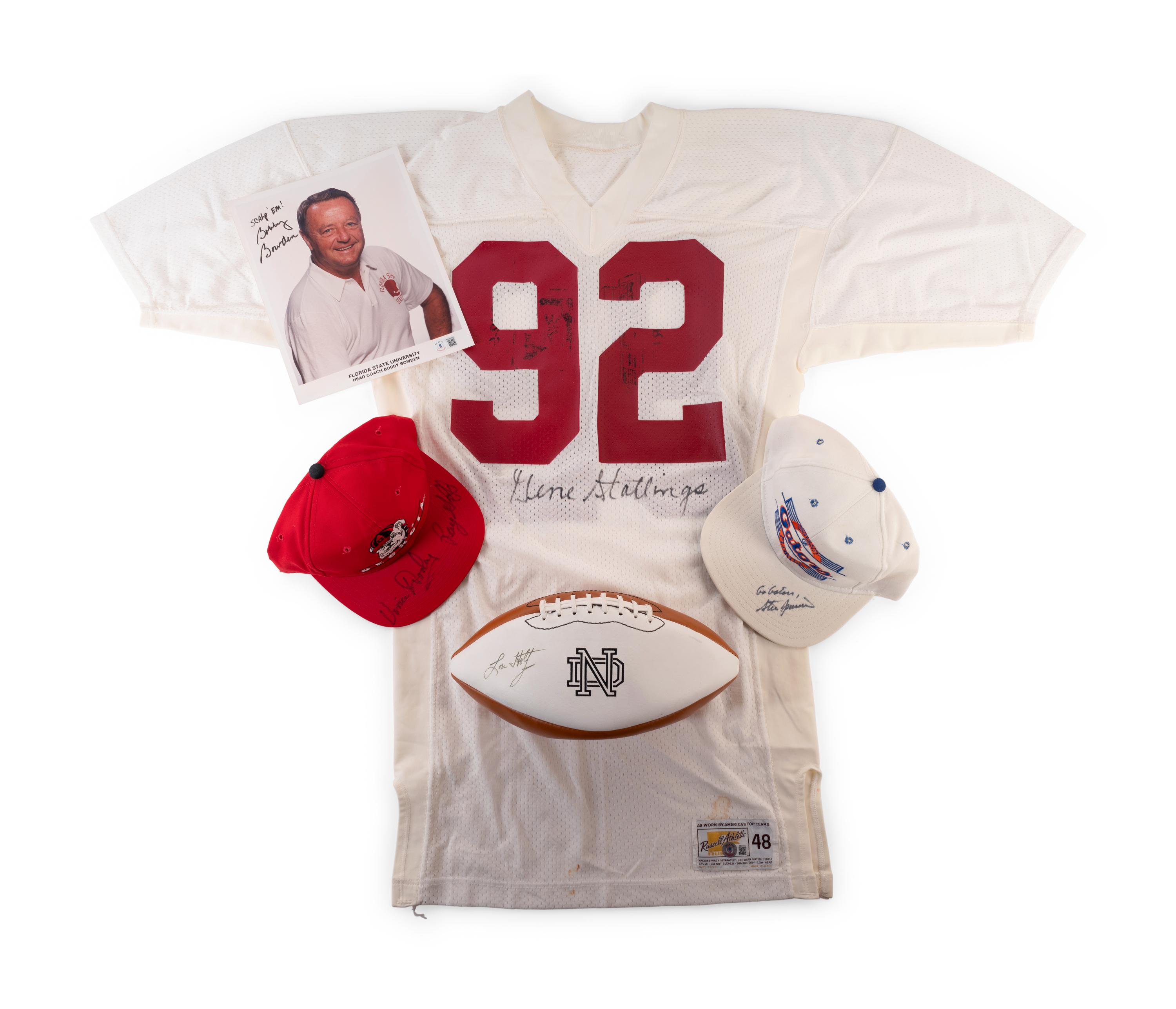 A Group of College Football Hall of Fame Coaches Signed Autograph Items (BAS Beckett Authentication Services Certified),
