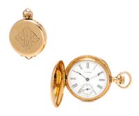 A Collection of Yellow Gold Pocket Watches,