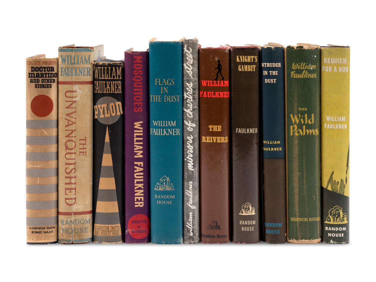 FAULKNER, William (1897-1962). A group of 11 FIRST EDITIONS, comprising: