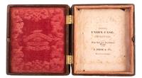 [EARLY PHOTOGRAPHY] -- [FIREFIGHTING]. A group of 2 photographs featuring firefighters, incl. sixth plate tintype of identified New York firefighter.