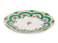 A Sèvres Green Ribbon Decorated Porcelain Plate ( Assiette 'à Guirlandes' )