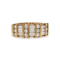 Yellow Gold and Diamond Ring