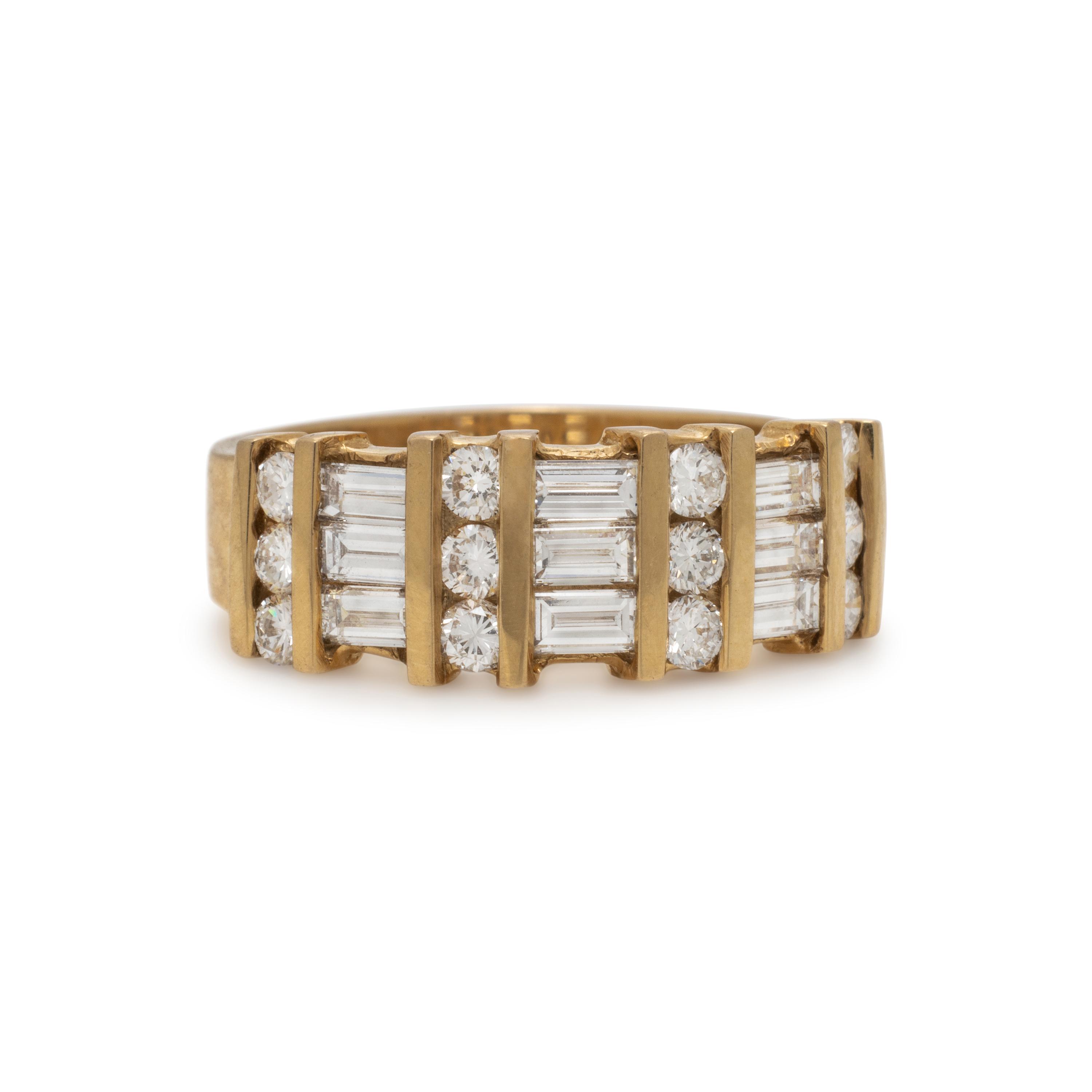 Yellow Gold and Diamond Ring