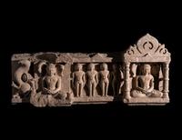 A Jain Carved Stone Relief Panel