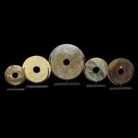 Five Chinese Archaic Style Jade Bi Discs 仿古玉璧五件