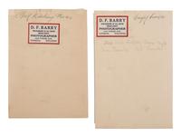 [NATIVE AMERICANS]. 8 photographs of identified Native American subjects, incl. Kicking Bear, Long Soldier, and Bob Brave Bear by D.F. BARRY.