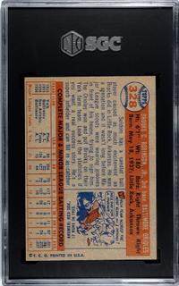 A 1957 Topps Brooks Robinson Rookie Baseball Card No. 328 (SGC 7.5 NM+)