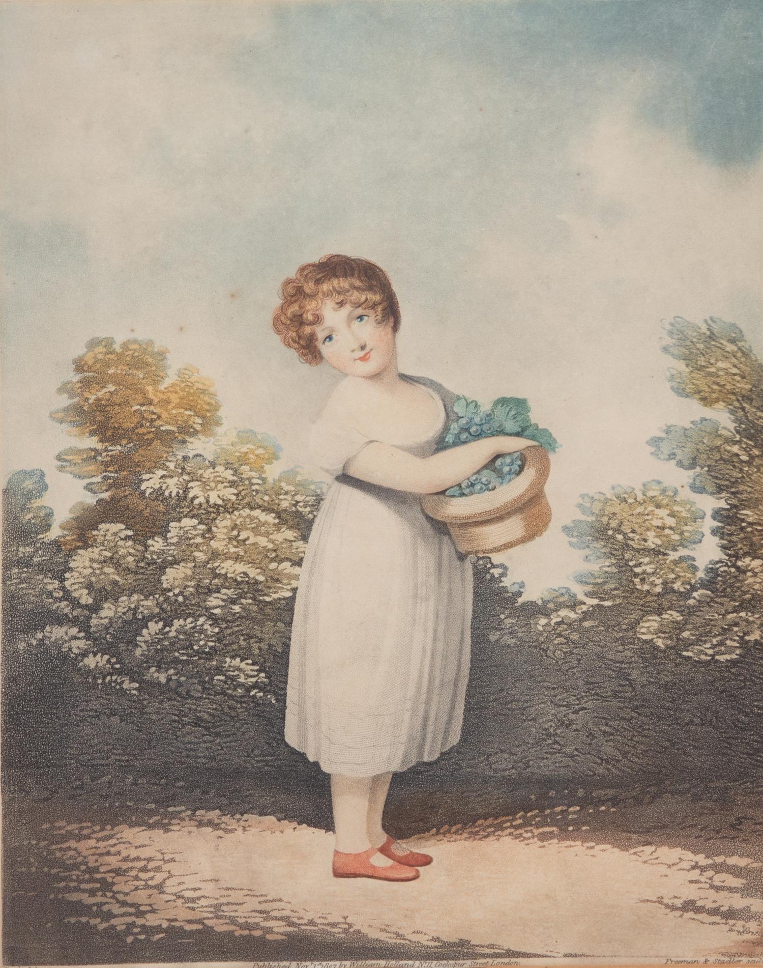 Four Gilt Framed English Stipple Engravings Image 12 x 8 inches. — 19TH CENTURY