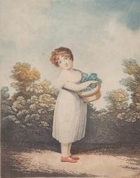 Four Gilt Framed English Stipple Engravings Image 12 x 8 inches. — 19TH CENTURY