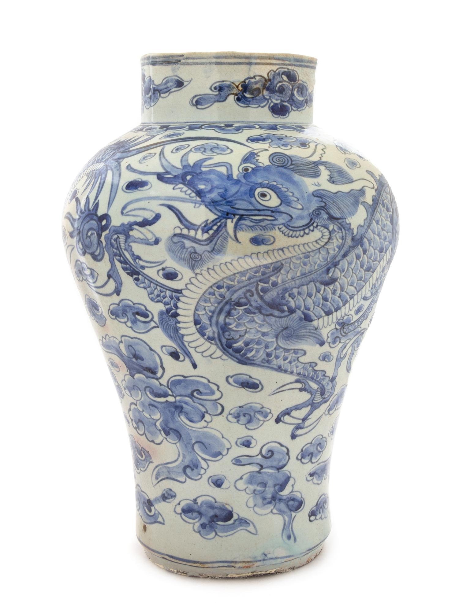 A Blue and White Porcelain Vase — JOSEON DYNASTY, 19TH CENTURY