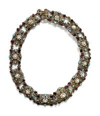 VICTORIAN, AUSTRO-HUNGARIAN JEWELED AND ENAMELED BELT