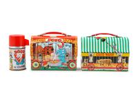 An Aladdin Industries "Bozo" Lunch Box and a Circus-Themed Lunch Box
