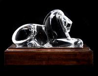 A Steuben Lion Length 8 1/8 inches.