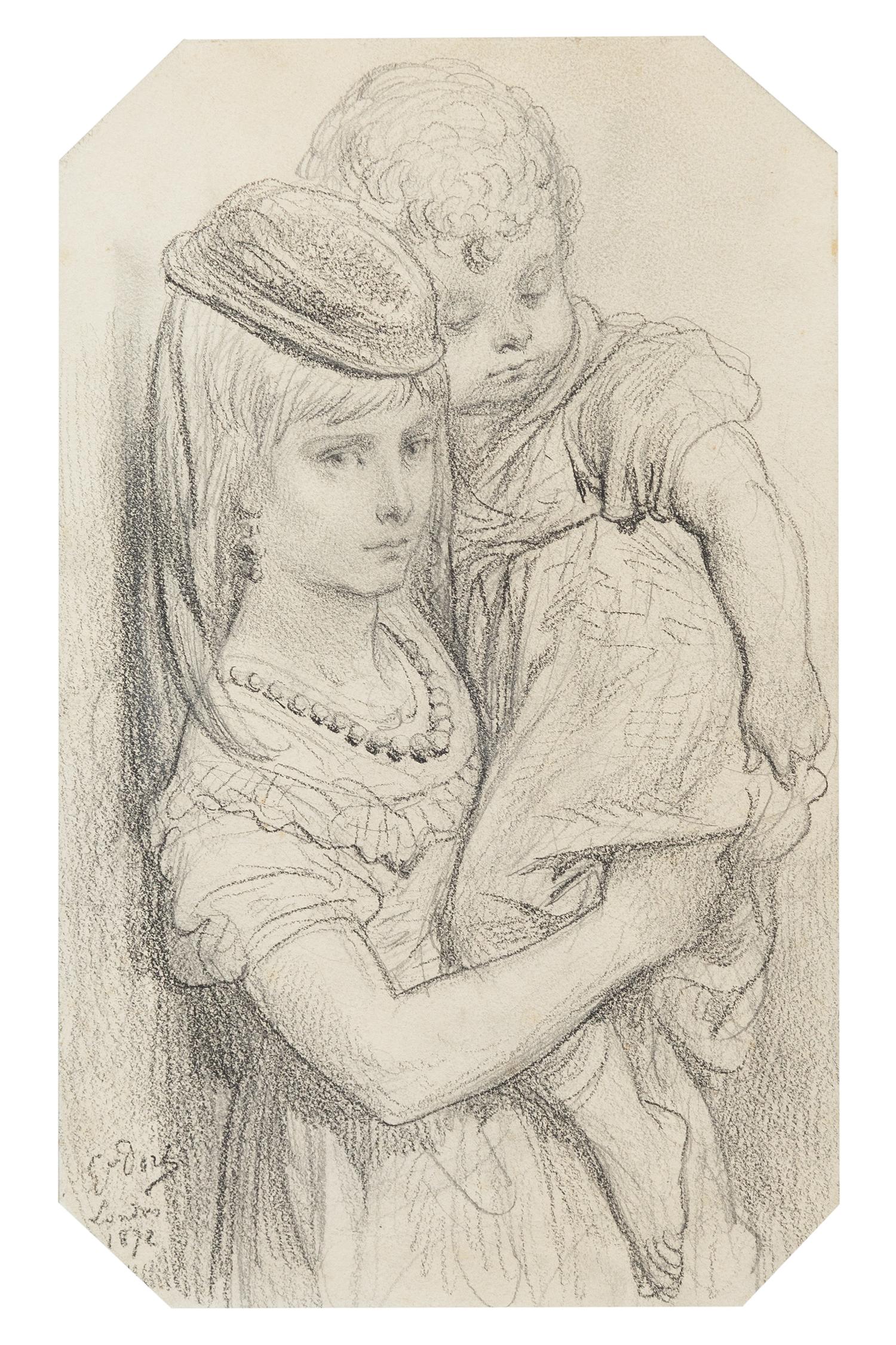 Gustave Dore, (French, 1832-1883), A Cockney Girl and Boy, 1872