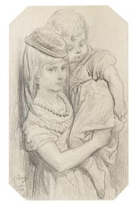 Gustave Dore, (French, 1832-1883), A Cockney Girl and Boy, 1872
