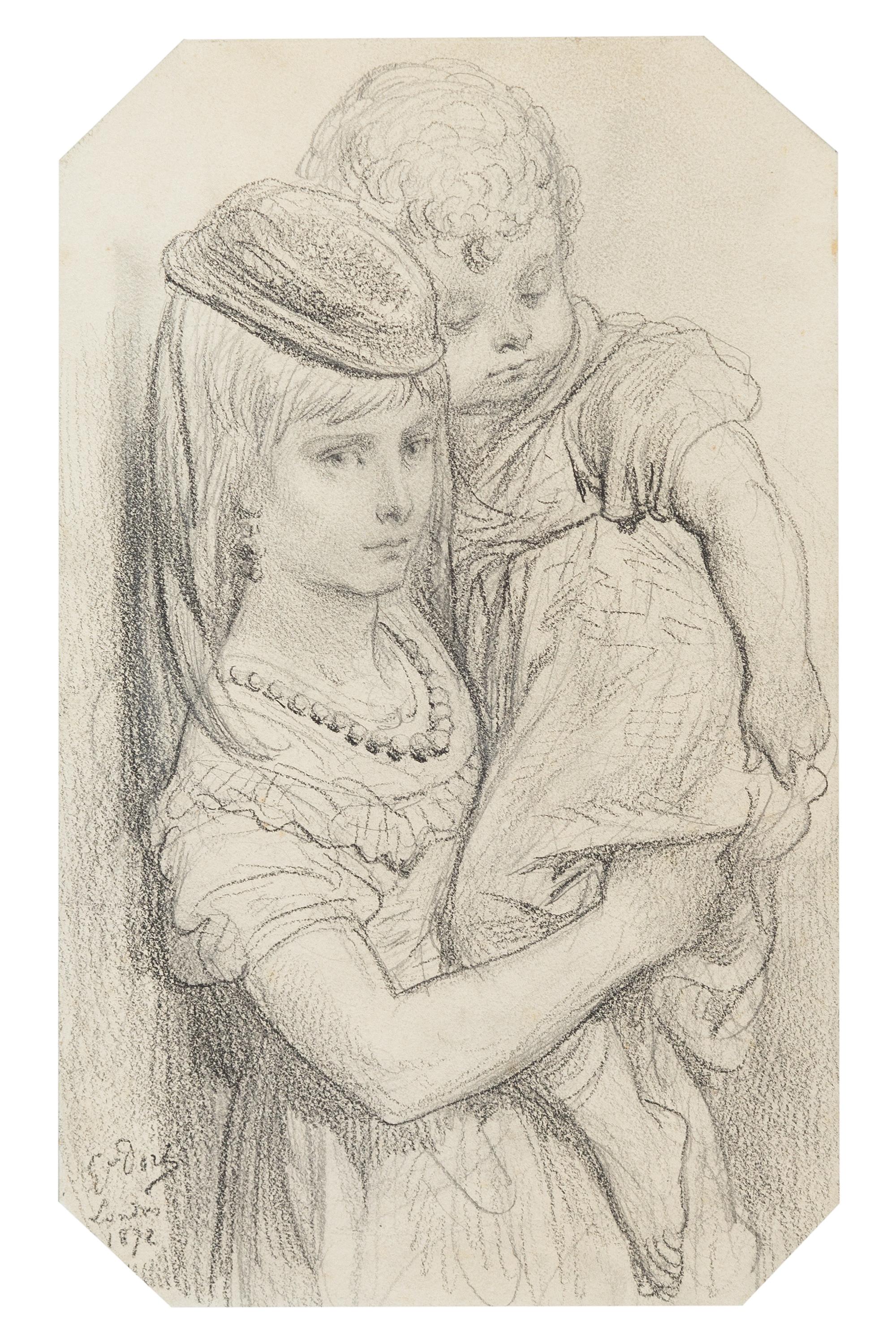 Gustave Dore, (French, 1832-1883), A Cockney Girl and Boy, 1872