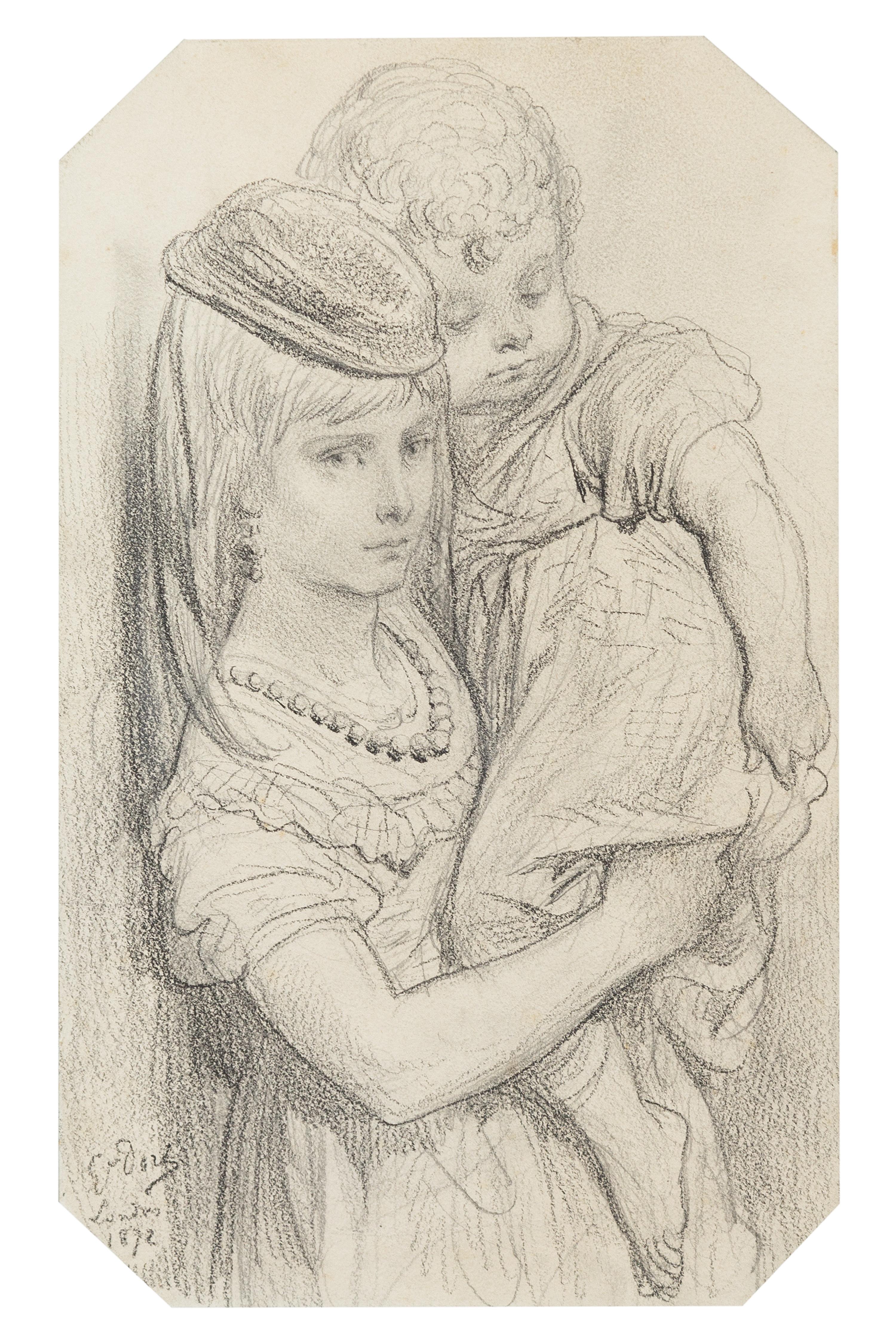 Gustave Dore, (French, 1832-1883), A Cockney Girl and Boy, 1872