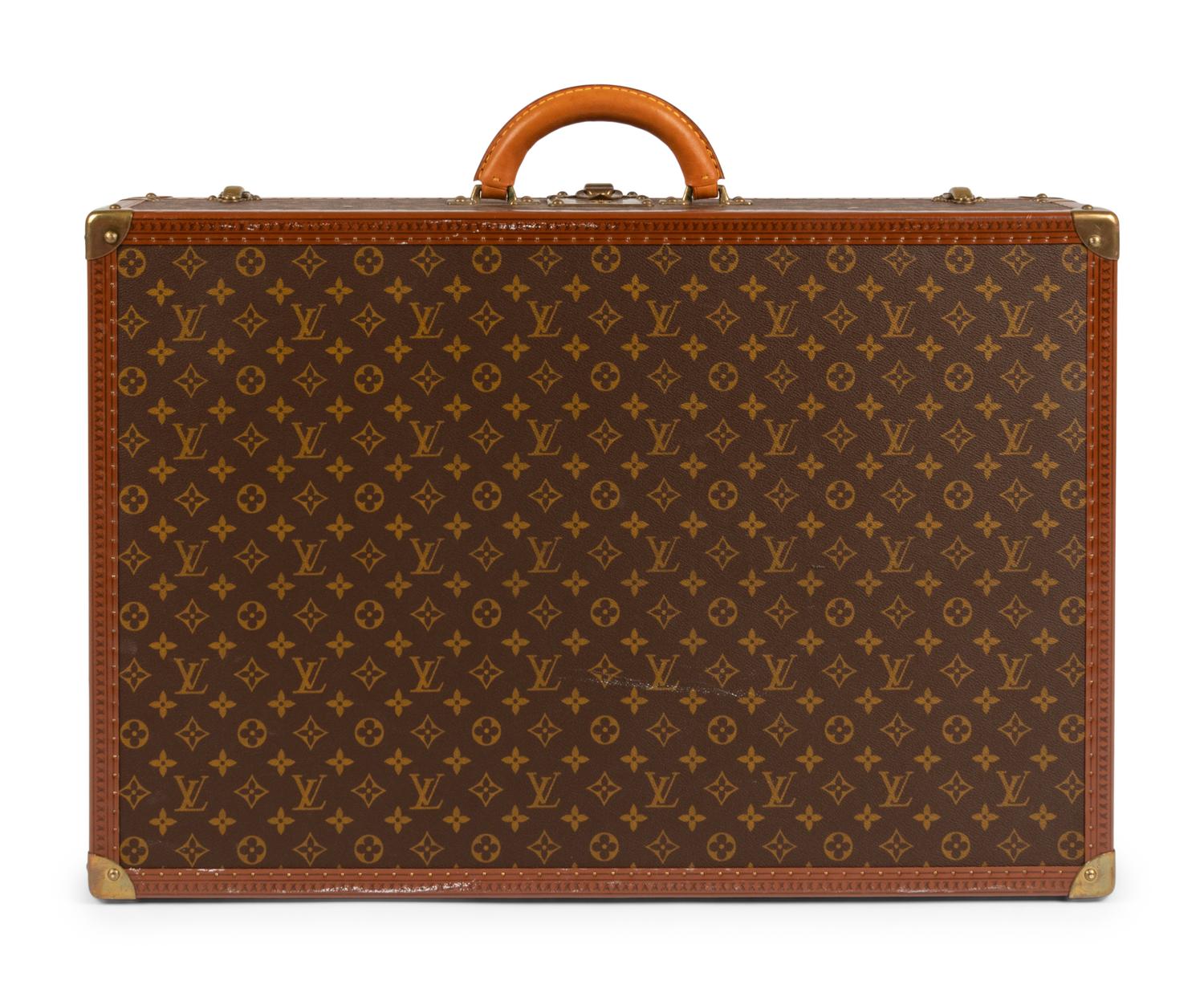 Louis Vuitton Alzer 60 Hard Side Suitcase in Monogram Canvas, Mid 20th Century