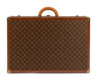 Louis Vuitton Alzer 60 Hard Side Suitcase in Monogram Canvas, Mid 20th Century