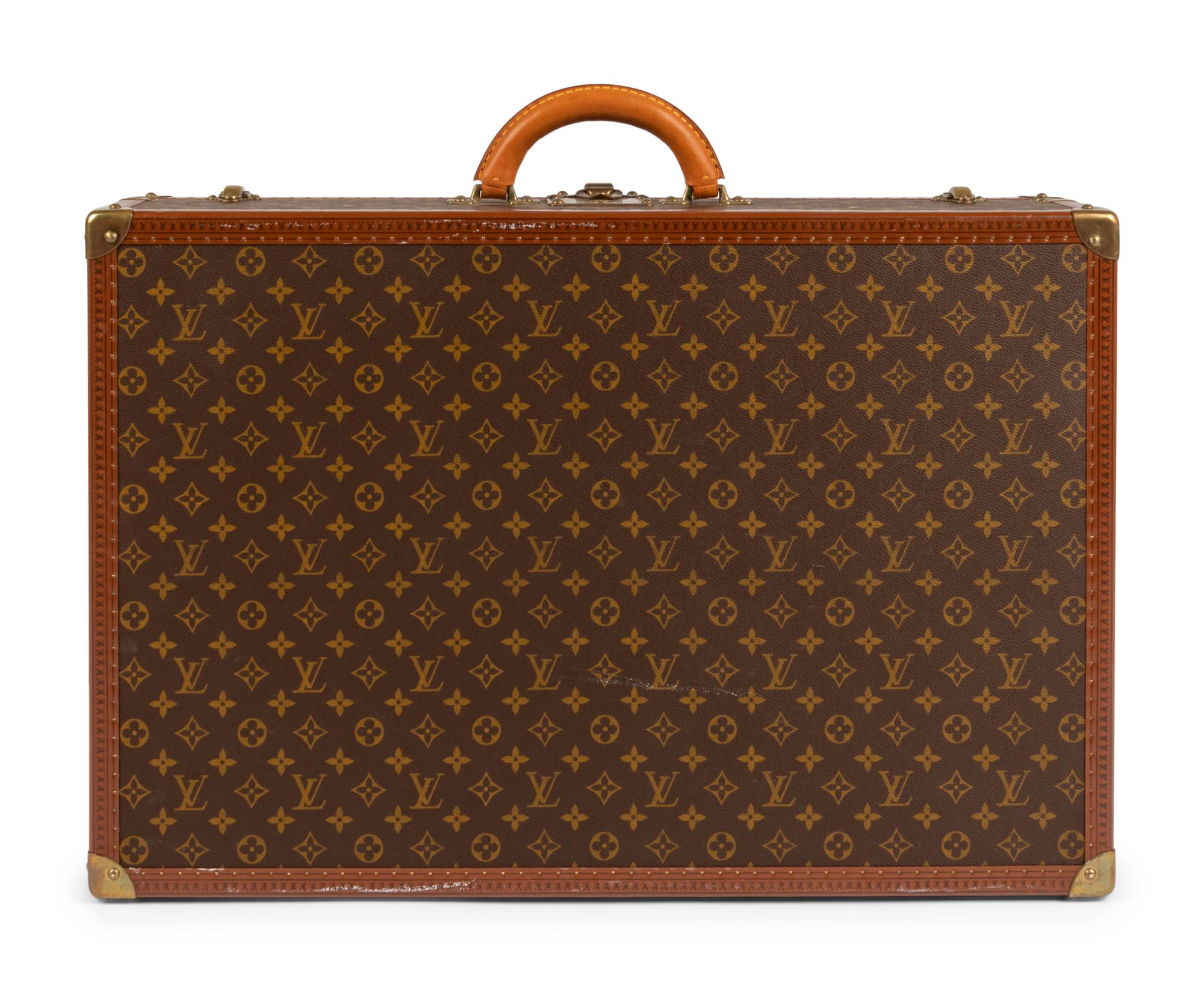 Louis Vuitton Alzer 60 Hard Side Suitcase in Monogram Canvas, Mid 20th Century
