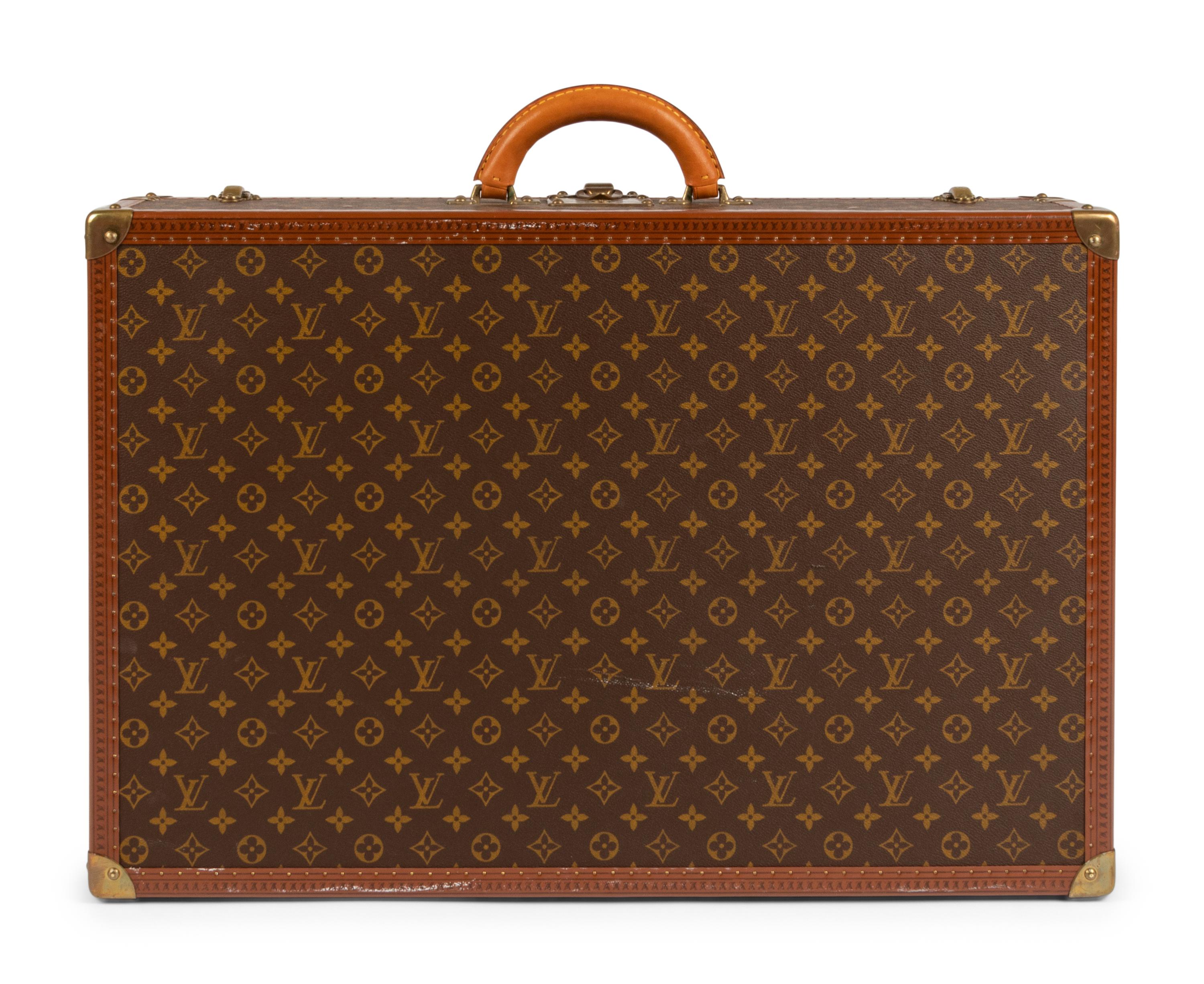 Louis Vuitton Alzer 60 Hard Side Suitcase in Monogram Canvas, Mid 20th Century