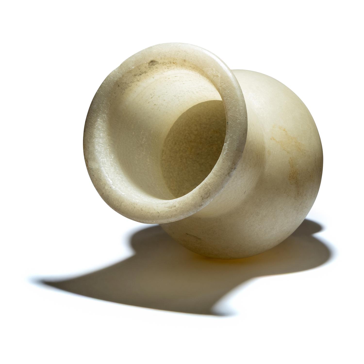 An Egyptian Alabaster Cosmetic Jar