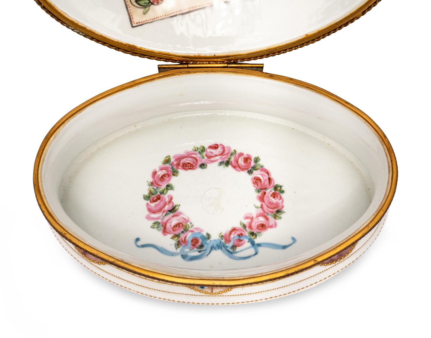 A Sèvres Style Porcelain Table Casket