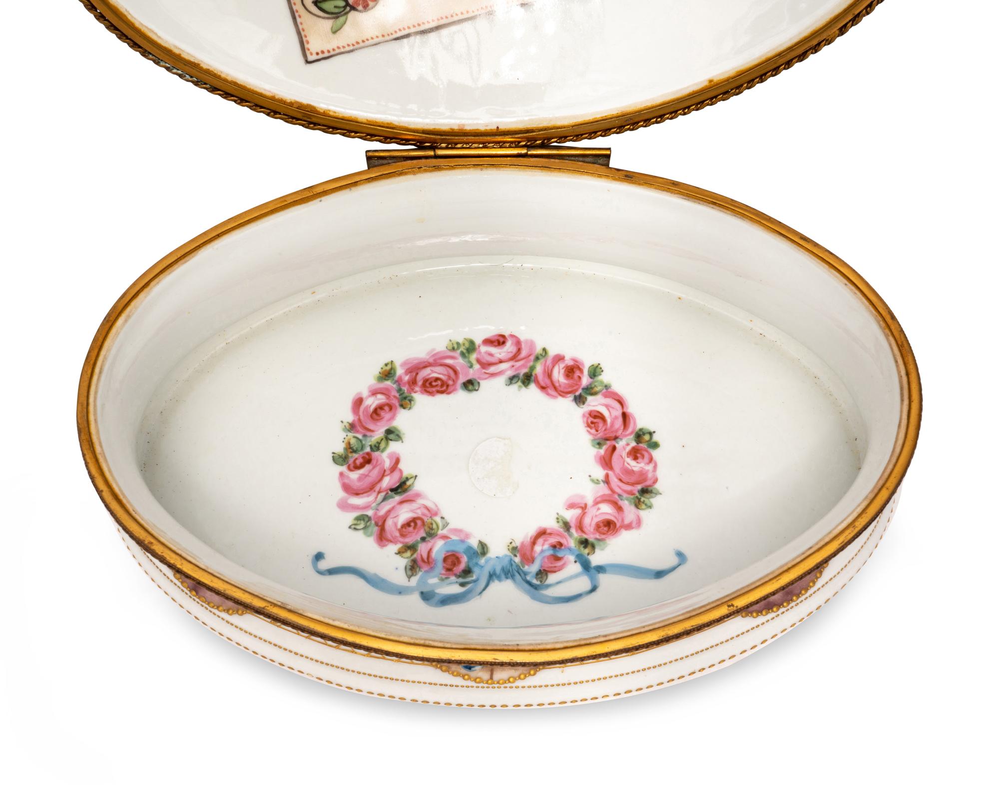 A Sèvres Style Porcelain Table Casket
