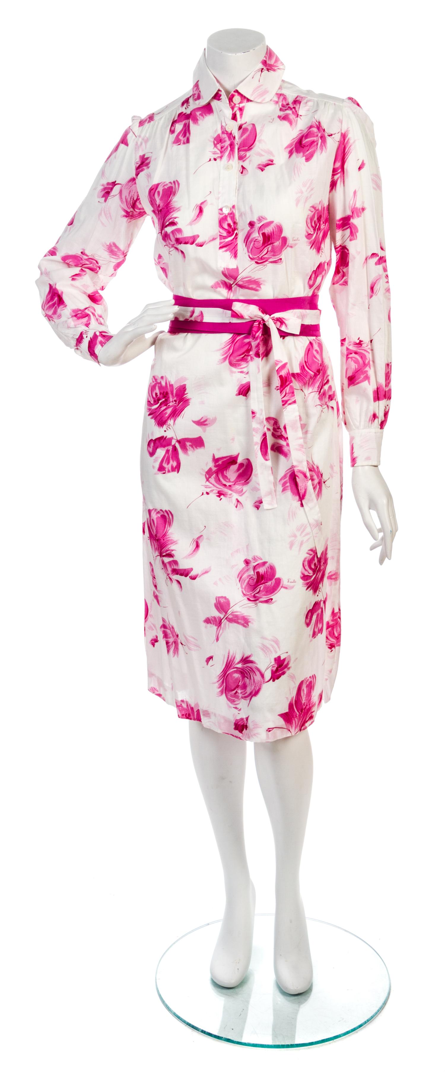 Two Emilio Pucci Cotton Print Dresses, Sizes 6 & 8.
