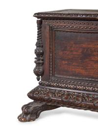 An Italian Walnut Cassone