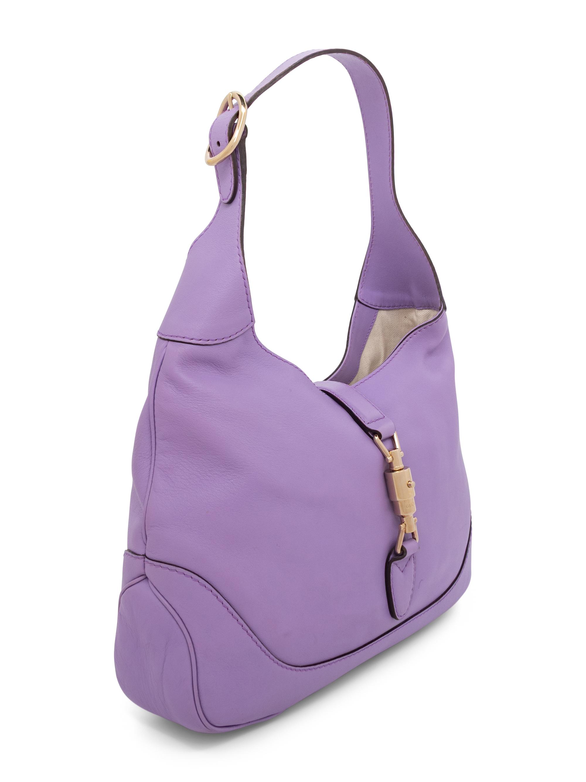 GUCCI, LARGE LILAC JACKIE BAG