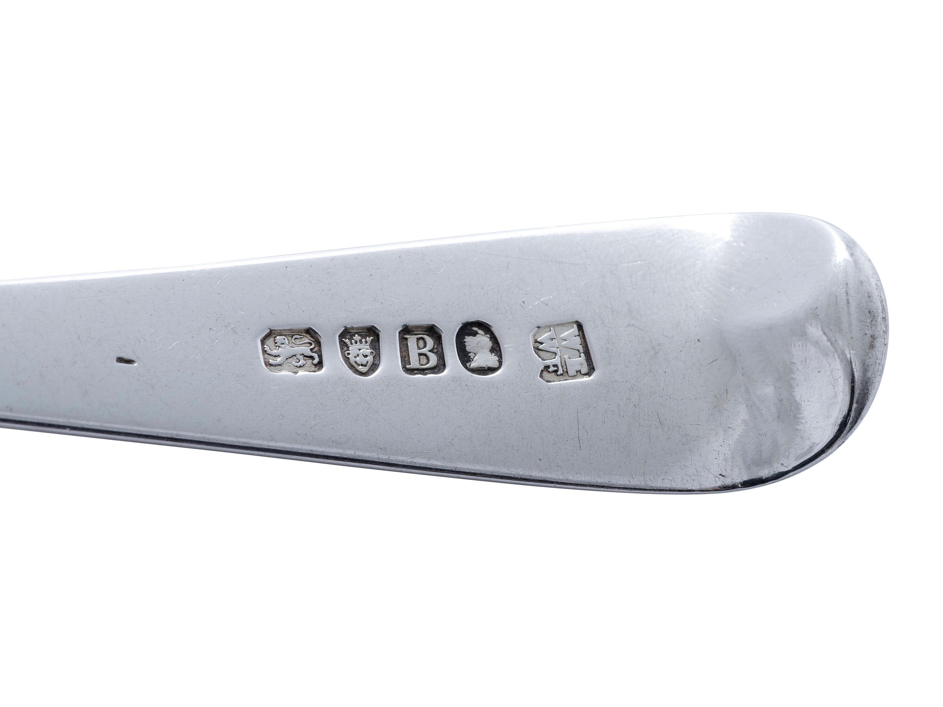 A Georgian Silver Flatware Service