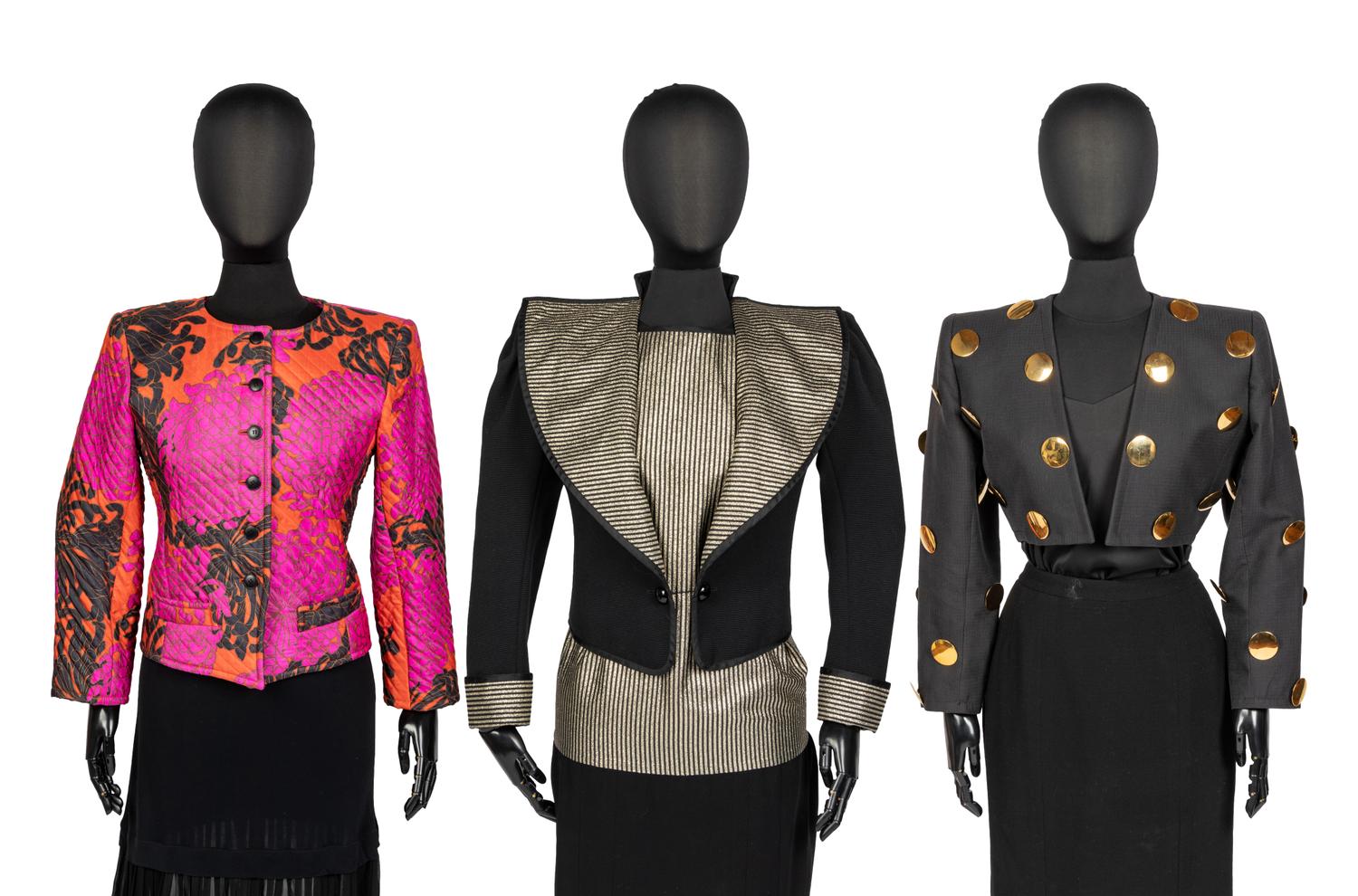 Four Saint Laurent Rive Gauche Items: Three Jackets & One Top, 1980s