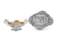 Two German Silver Centerpiece Baskets