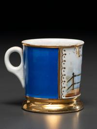 A Boxer's Porcelain Occupational Shaving Mug