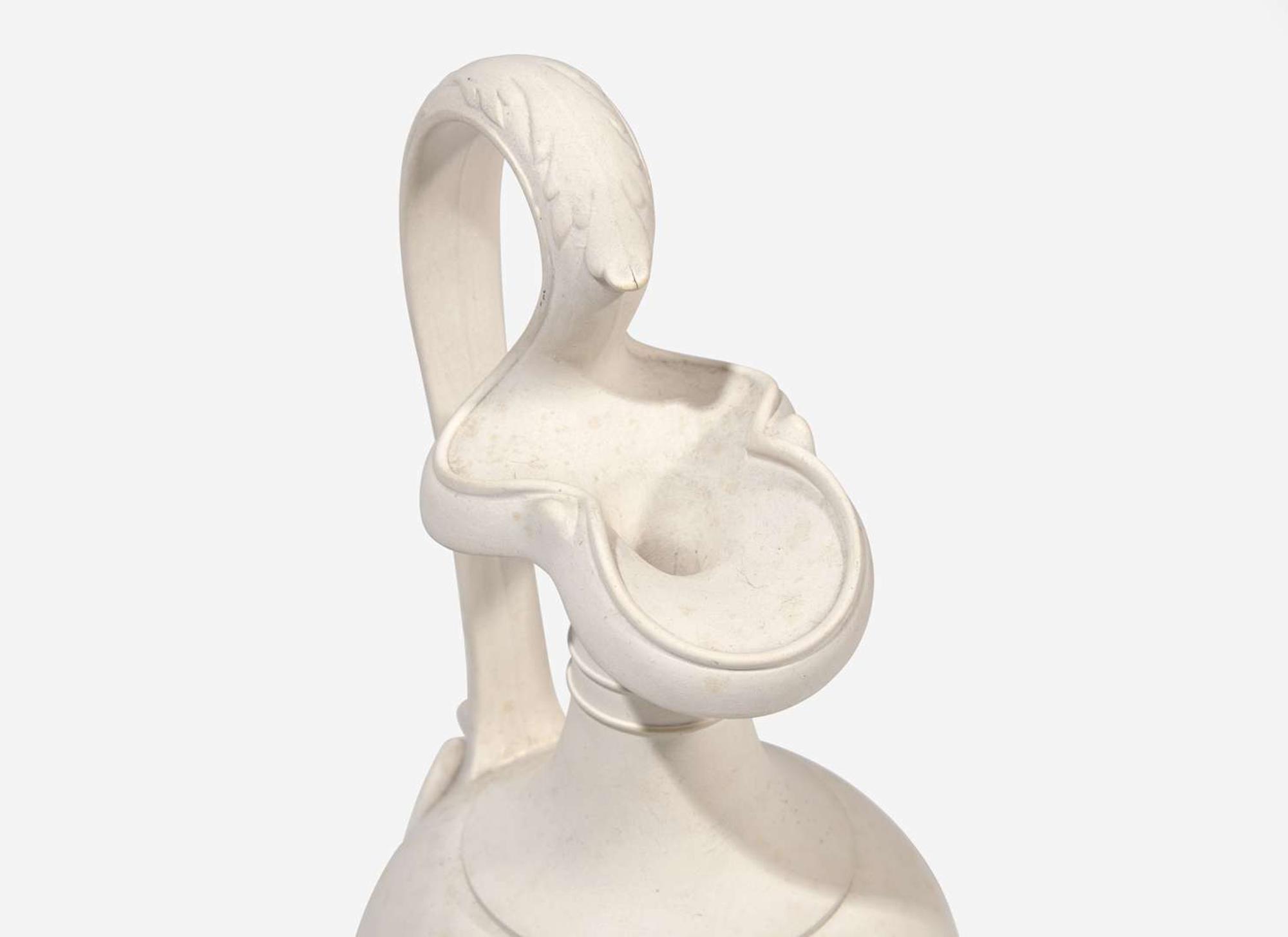 A Wedgwood White Stoneware Oenochoe, UK, circa 1800