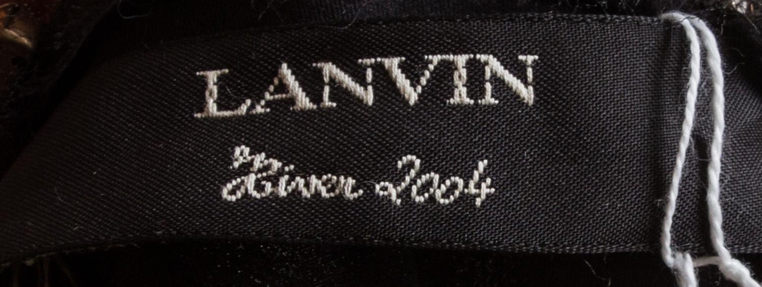 A Lanvin Black Silk Sleeveless Dress,