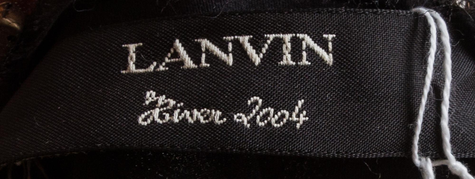 A Lanvin Black Silk Sleeveless Dress,