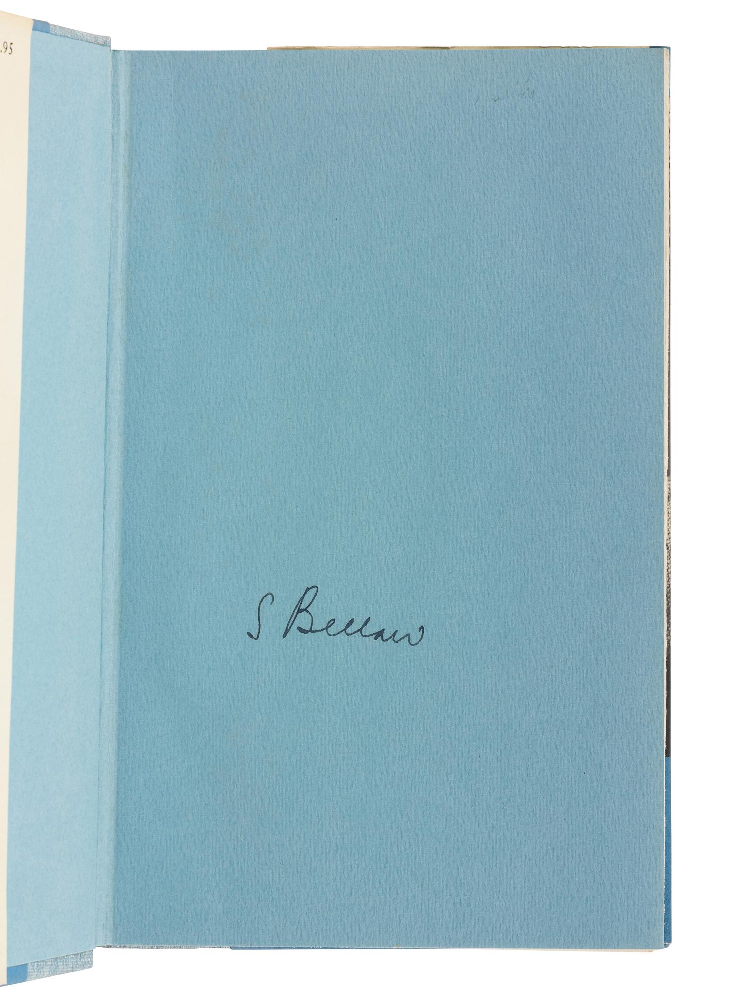 BELLOW, Saul (1915-2005). A group of 8 works by Bellow, MANY FIRST EDITIONS, MANY SIGNED, comprising: