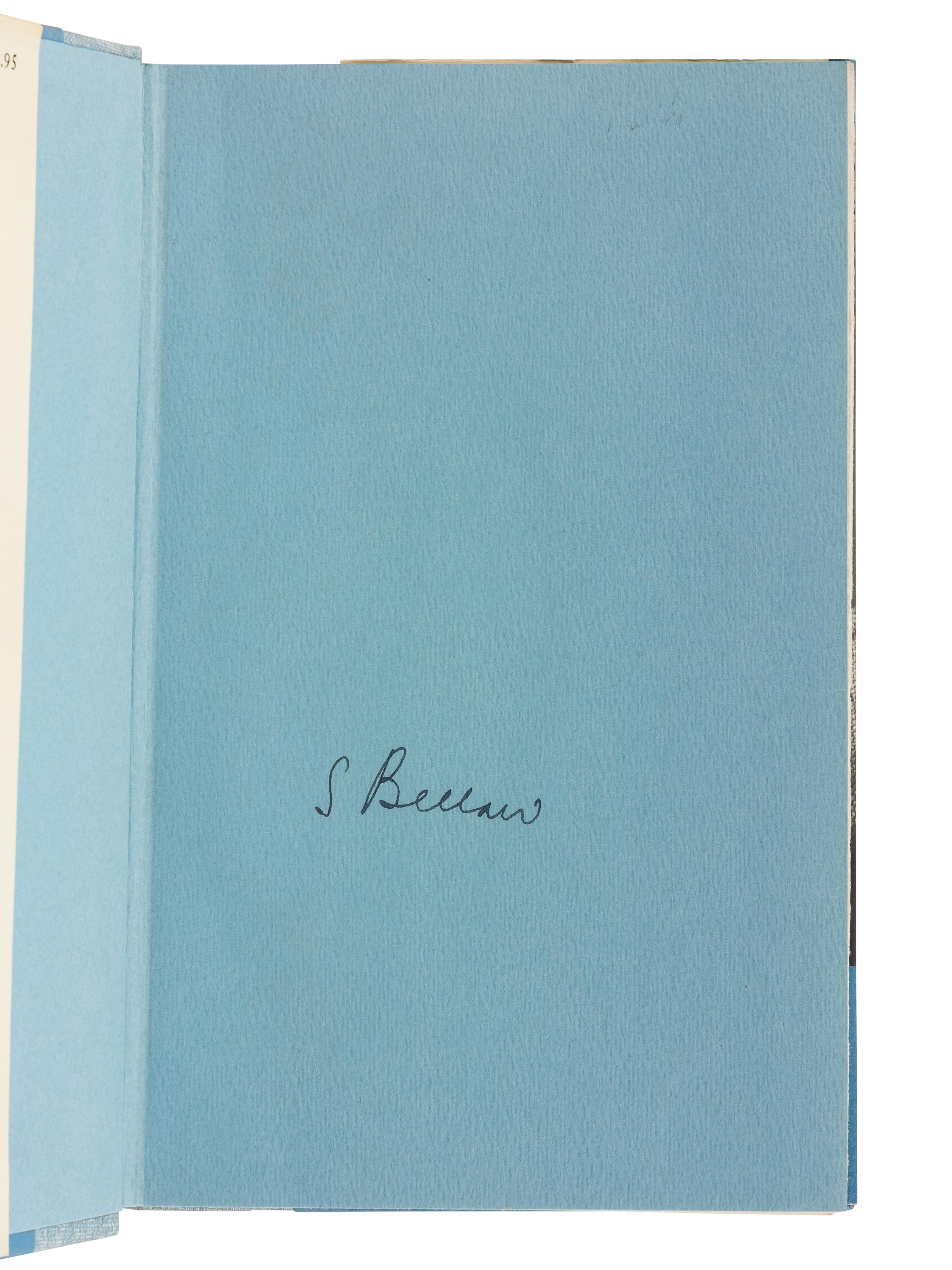 BELLOW, Saul (1915-2005). A group of 8 works by Bellow, MANY FIRST EDITIONS, MANY SIGNED, comprising: