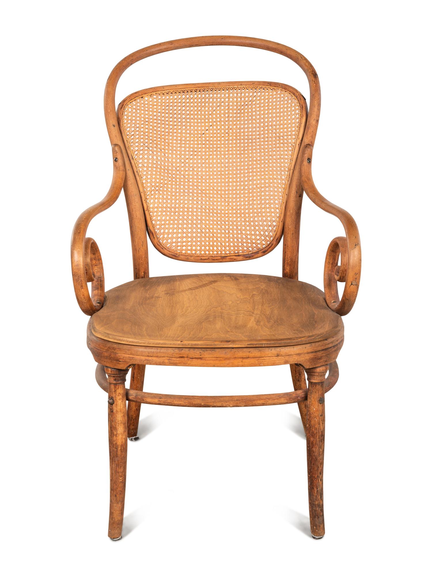 A Thonet Bentwood Open Armchair