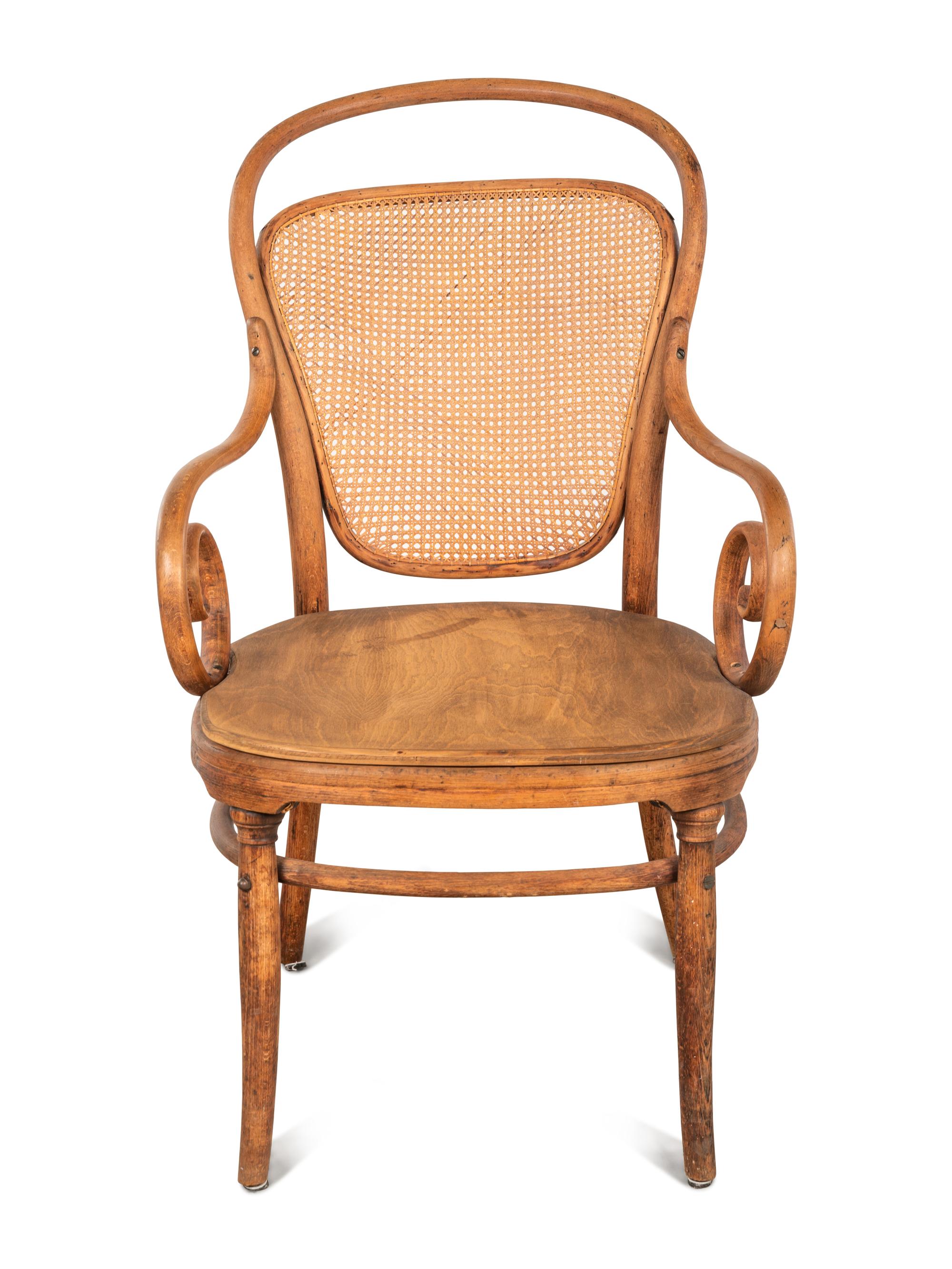 A Thonet Bentwood Open Armchair