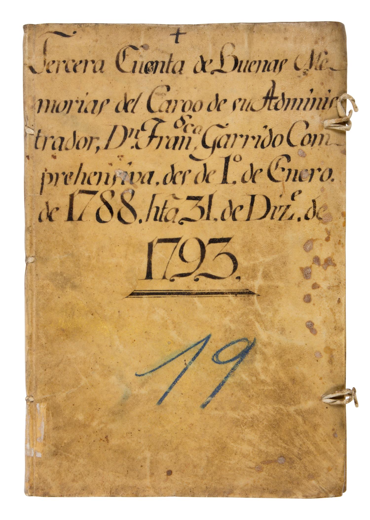 DON FRANCISCO GARRIDO AND ASSOCIATES Account Ledger, in Spanish, manuscript on paper [Peru, Lima, 1788–1793]