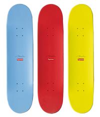 Takashi Murakami, (Japanese, b. 1962), Three Skateboard Decks by Supreme (BunBu-kun, Ponchi-kun, Shimon-kun), 2007